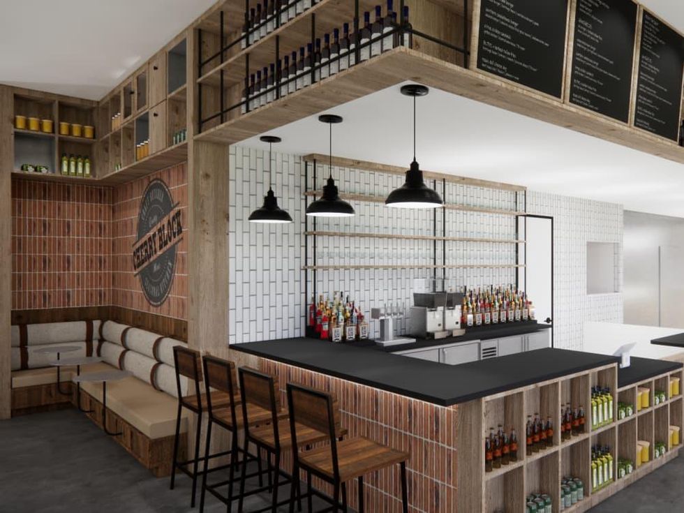 Cherry Block Craft Butcher and Kitchen counter rendering