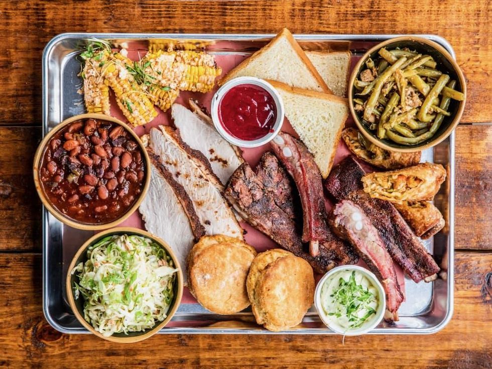 Cherry Block Smokehouse barbecue tray