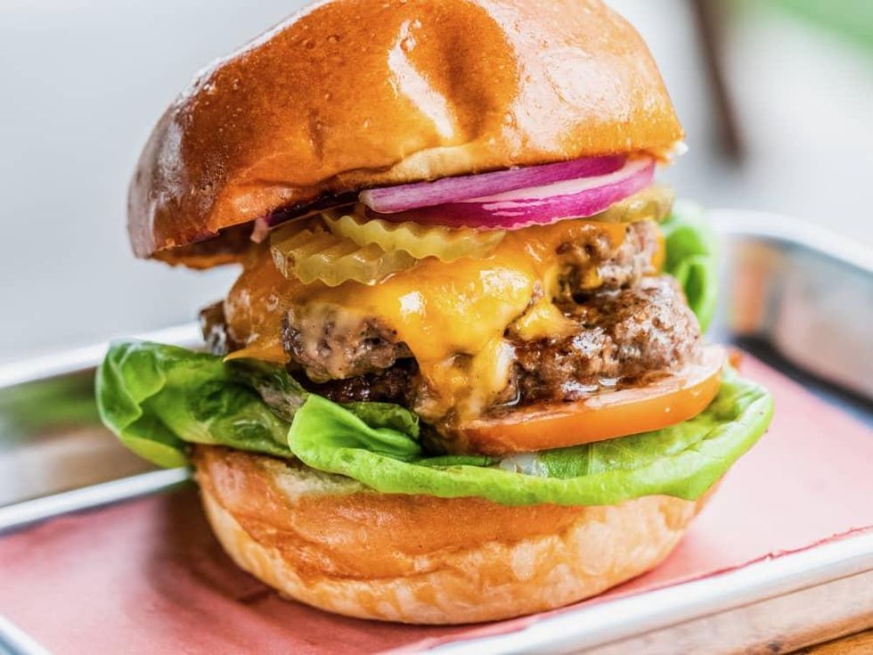 Cherry Block Smokehouse burger