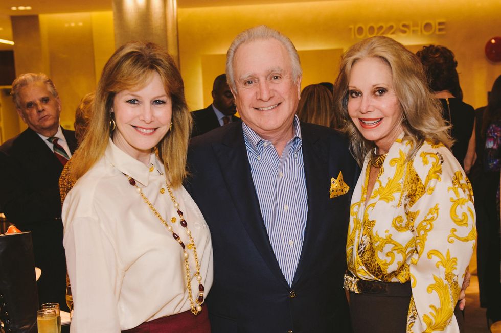 Cheryl Byington, from left, with Jack and Joyce Frassanito at the Passion for Fashion kickoff December 2013