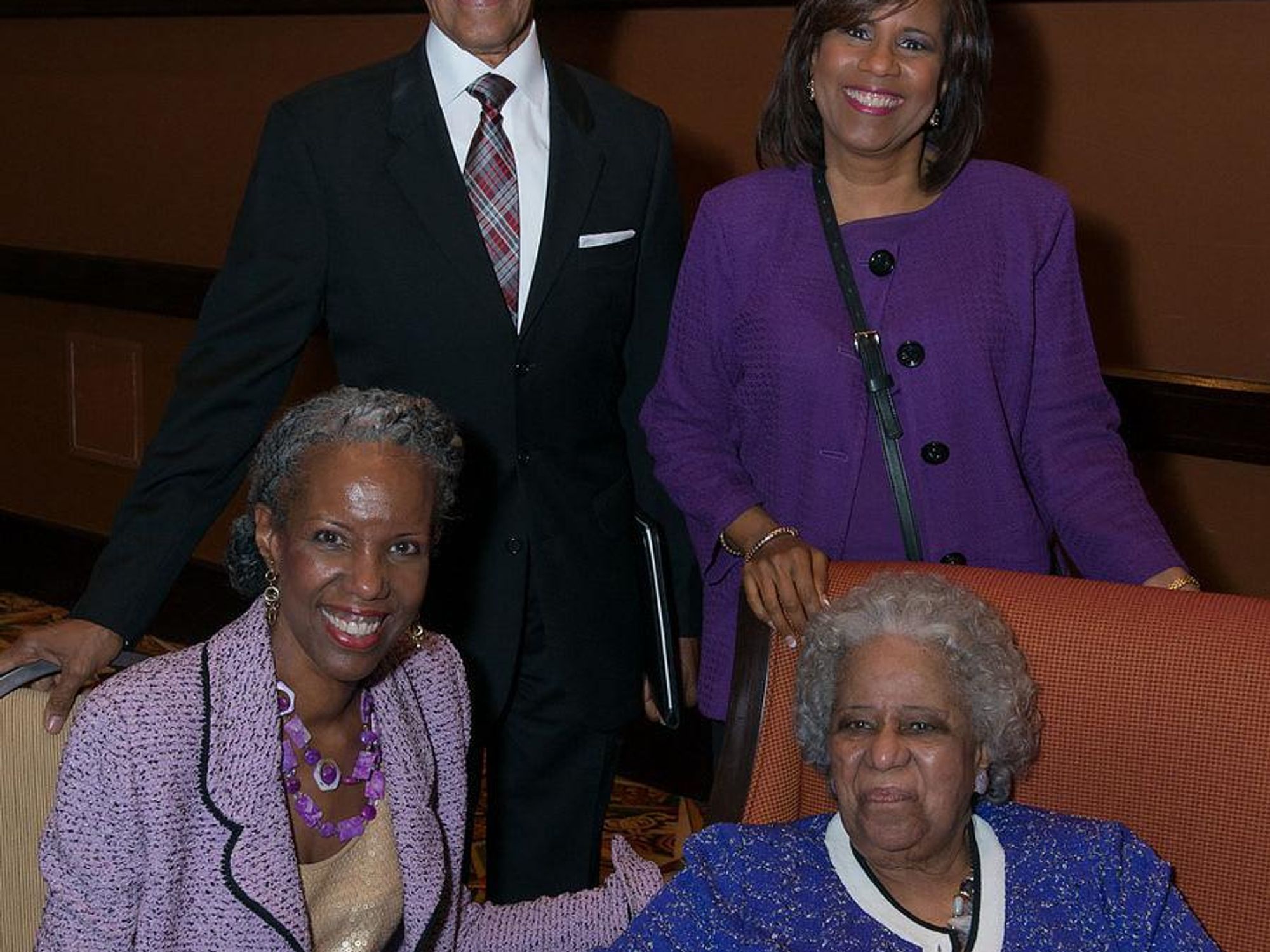 Cheryl Lawson, from left, William Lawson, Melanie Lawson and Audrey Lawson at the Center for Houston's Future luncheon March 2015