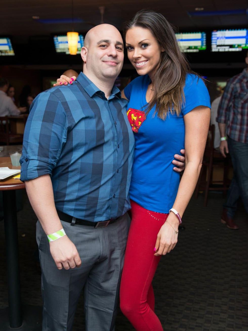 Chester Pitts bowling event Stan & Amanda Abiassi