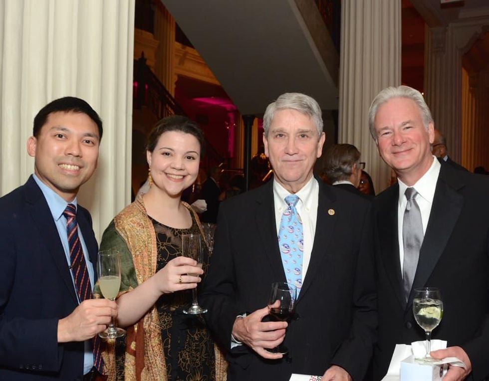 Children at Risk Gala, 4/2016, Wilson Lam, Claire Bocchini, Don Hartsell, and Stratton Horres.
