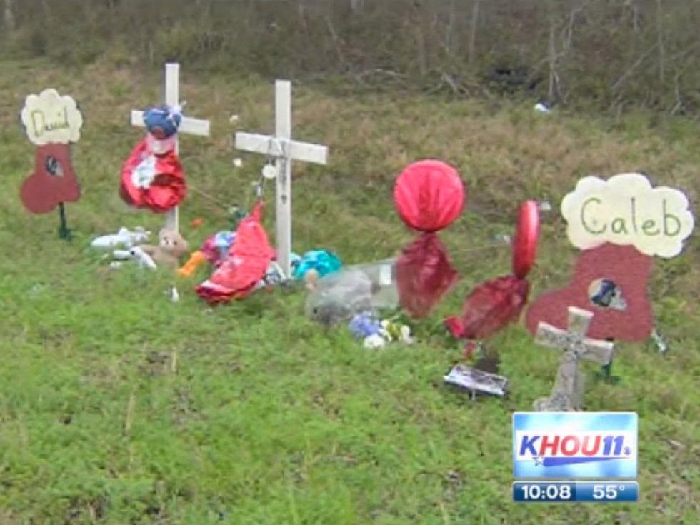 children killed, father kills killer, death markers