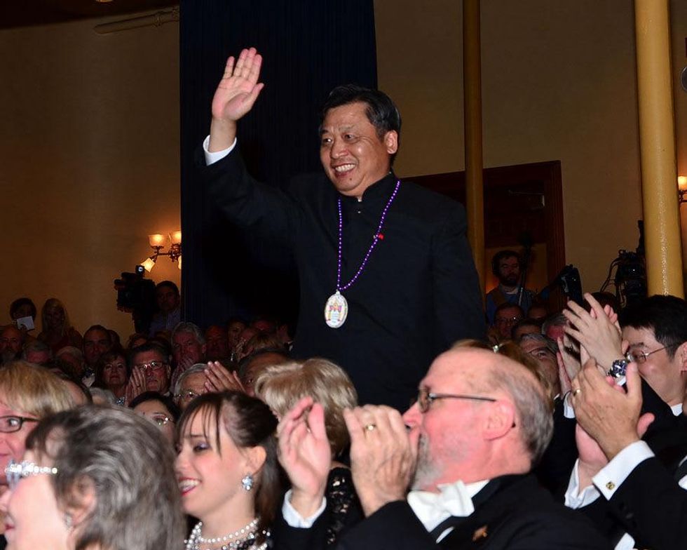 Chinese Consul General Li Qiangmin at the Knights of Momus Ball February 2015