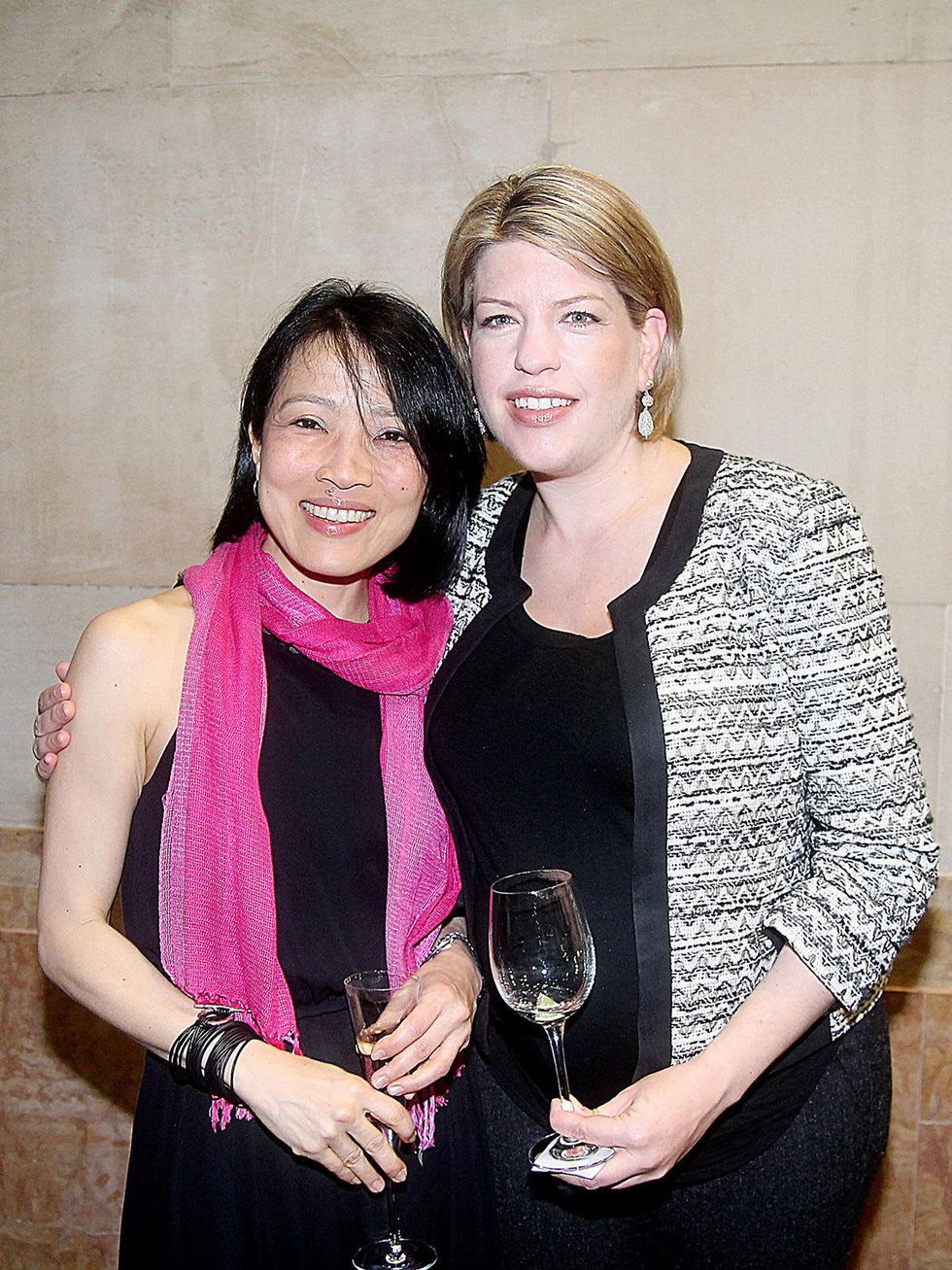 Chinhui Allen, left, and Leah Barton at the Da Camera Gala April 2014