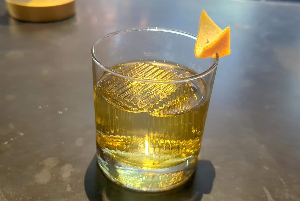 chocolate banana Old Fashioned at Guard and Grace