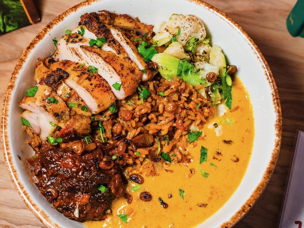 ChopnBlok restaurant golden pairing bowl