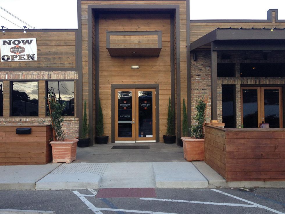 Chopping Block hamburger restaurant Houston June 2013 entrance