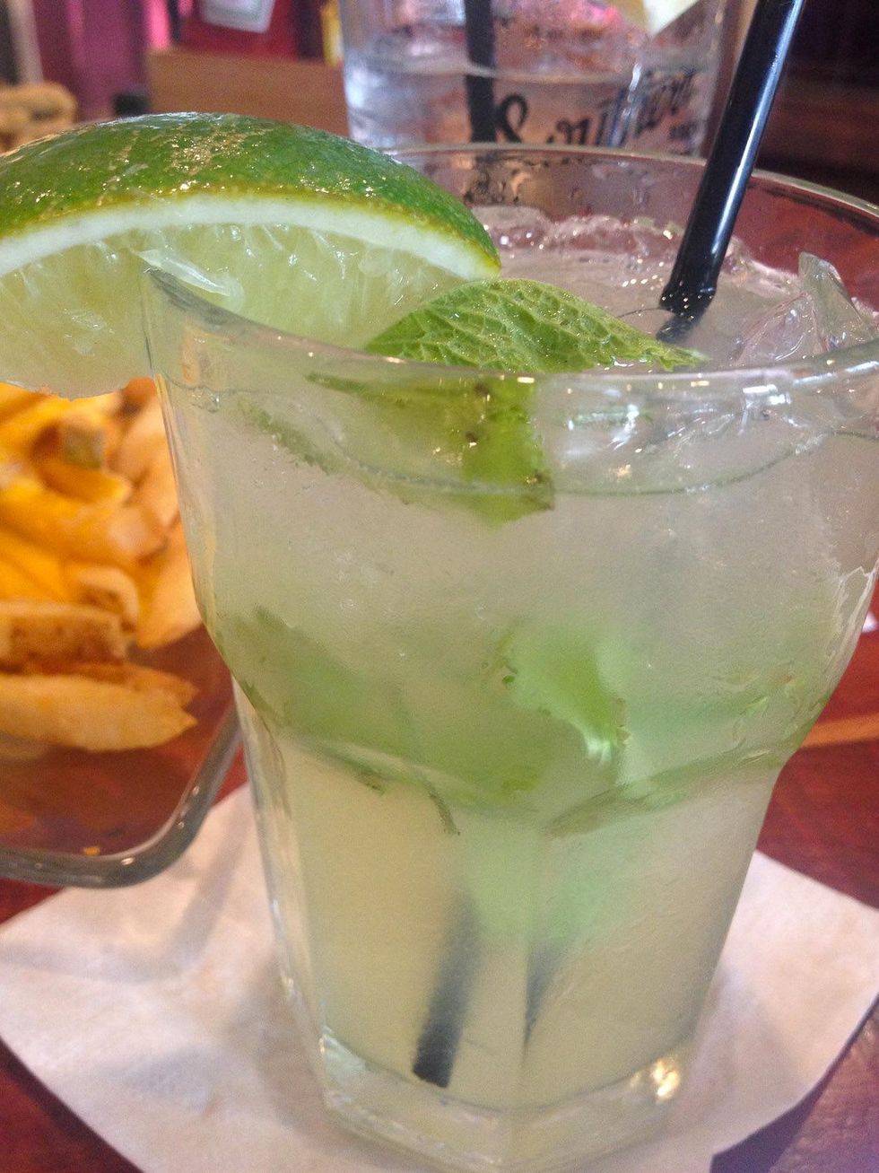 Chopping Block hamburger restaurant Houston June 2013 margarita