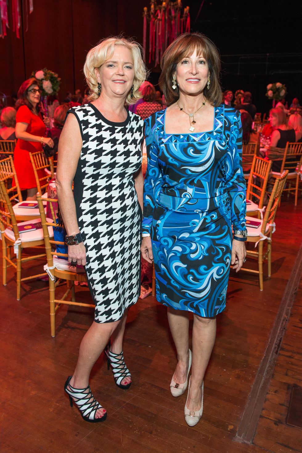 Chree Bodystun, left, and Janiece Longoria at the SPA luncheon with Lauren Bush Lauren October 2014