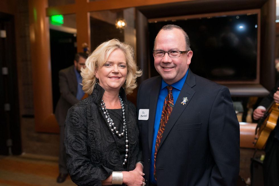 Chree Boydston and Tim Martinez at the George Rodrigue Blue Dog dinner September 2014