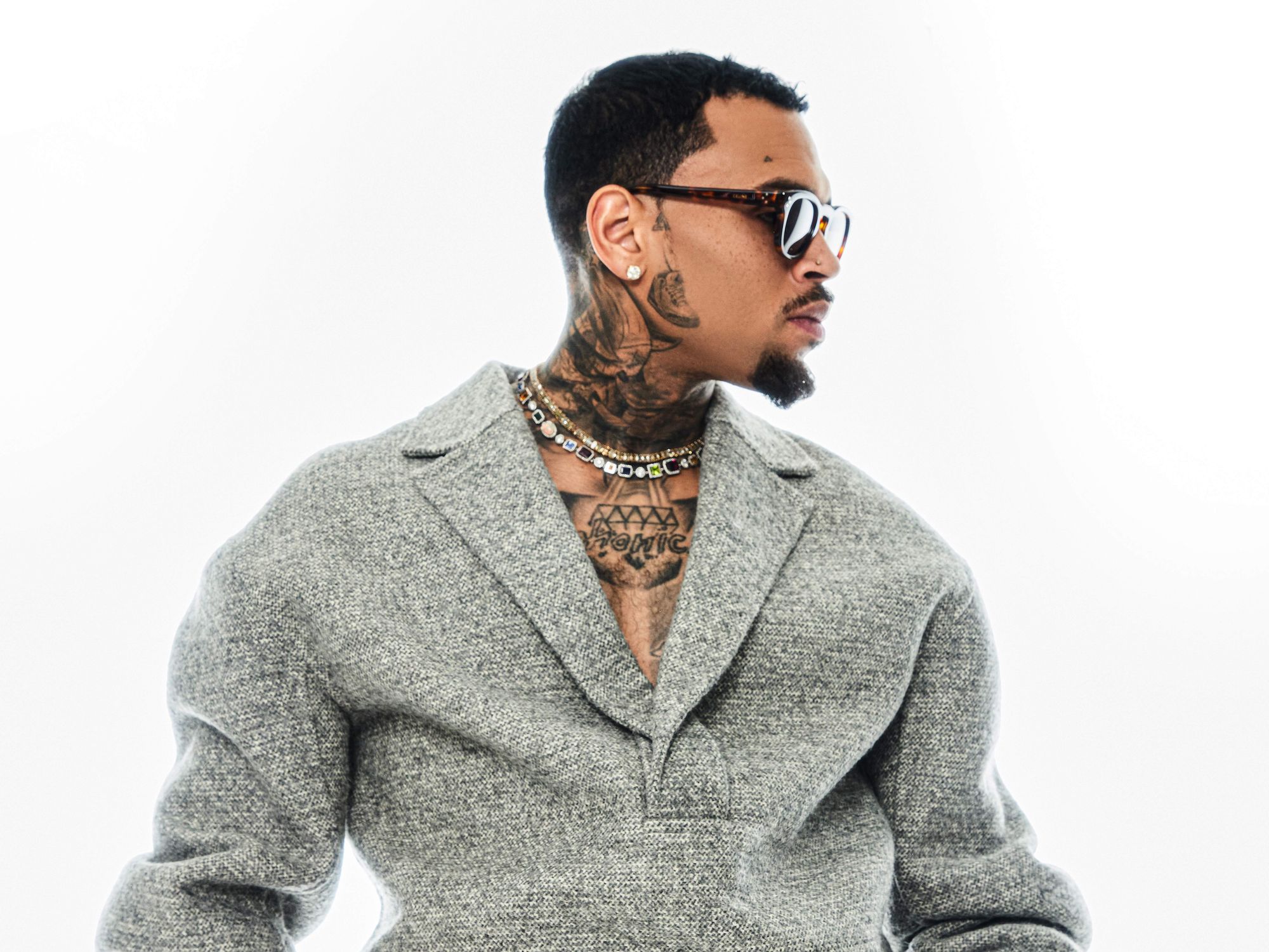 Chris Brown concert tour headshot