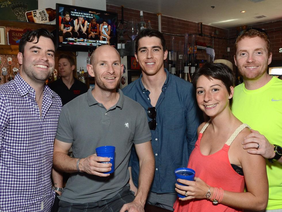 Chris Christie, from left, Graeme O\u2019Gorman, Ryan Connell and Jacqui and Mike Hertlein at the Women of Wardrobe Spring Fling March 2014