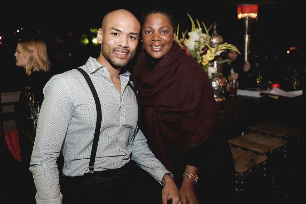 Chris Garcia and Toni Smith at the Page Parkes & Ruggles Black Holiday Soiree December 2014