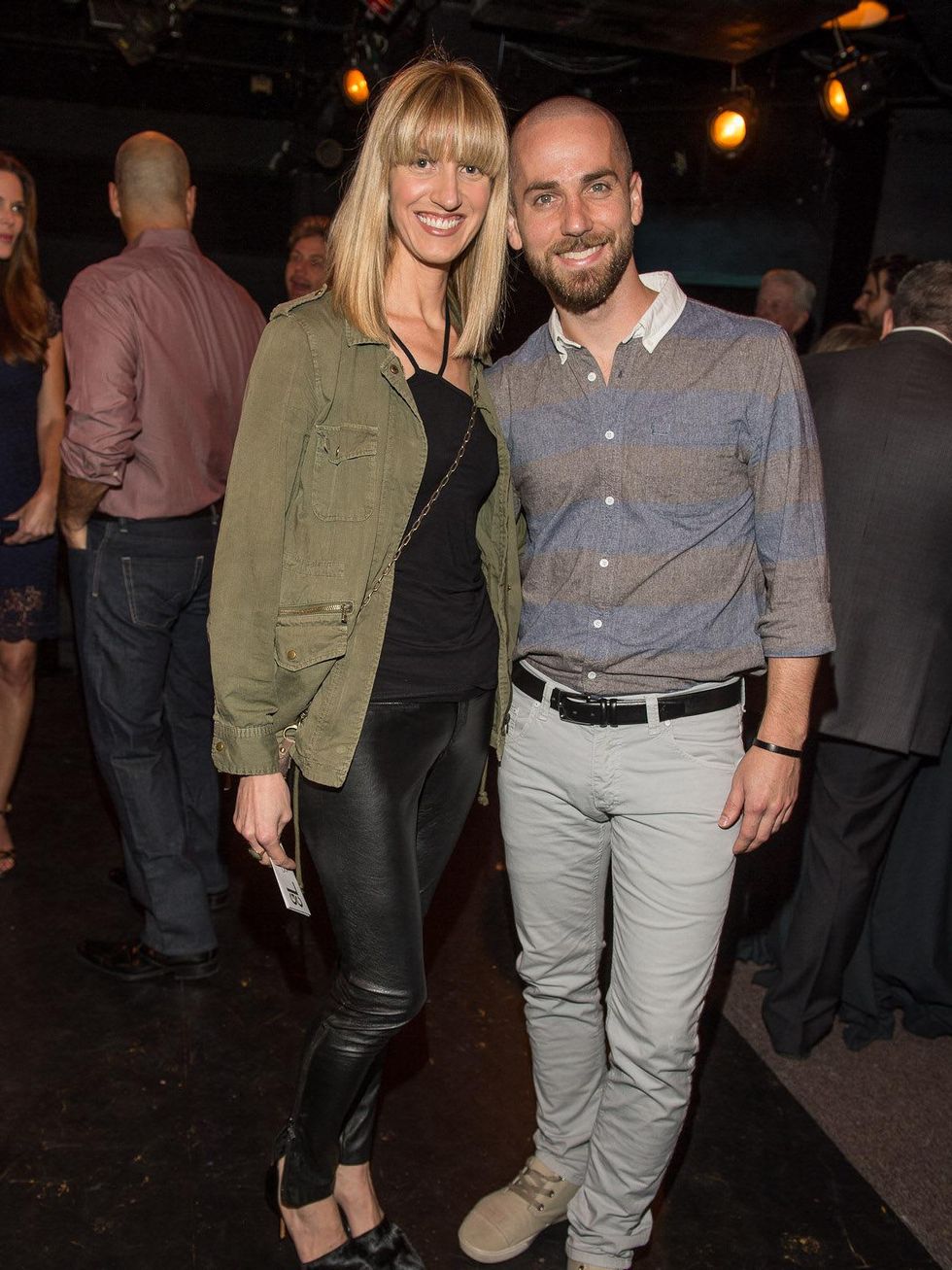 Chris Goins and Josh Pazda at George Lancaster's birthday bash October 2013