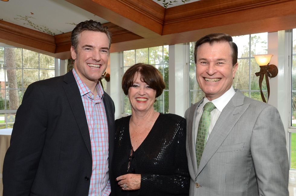 Chris Klug, from left, Susanne Perkins and Frank Symons at the Martha Turner Sotheby's Reception February 2014