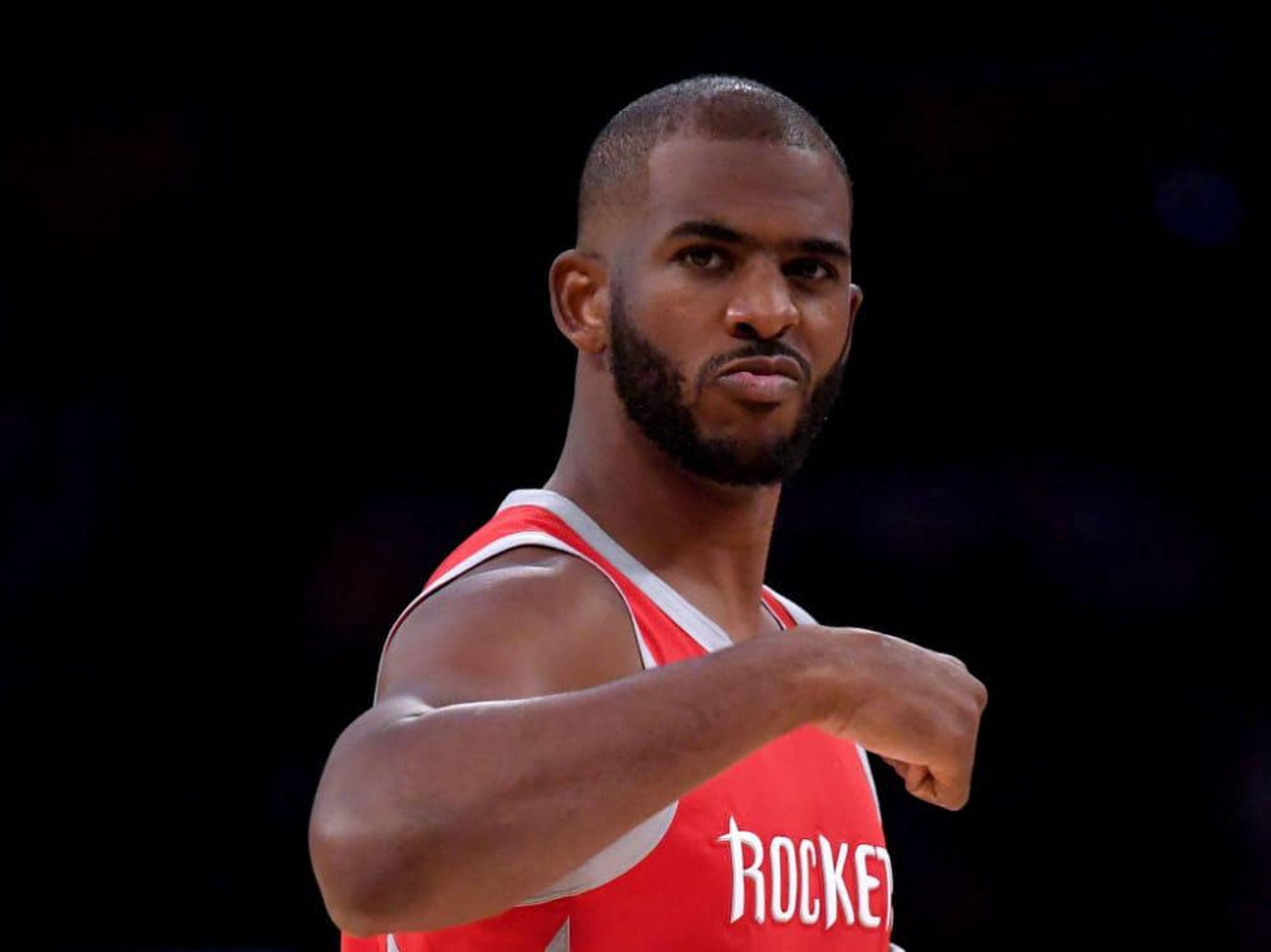 Chris Paul Houston Rockets fist pump