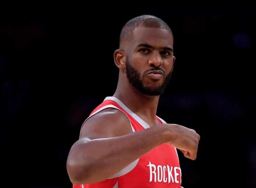 Chris Paul Houston Rockets fist pump