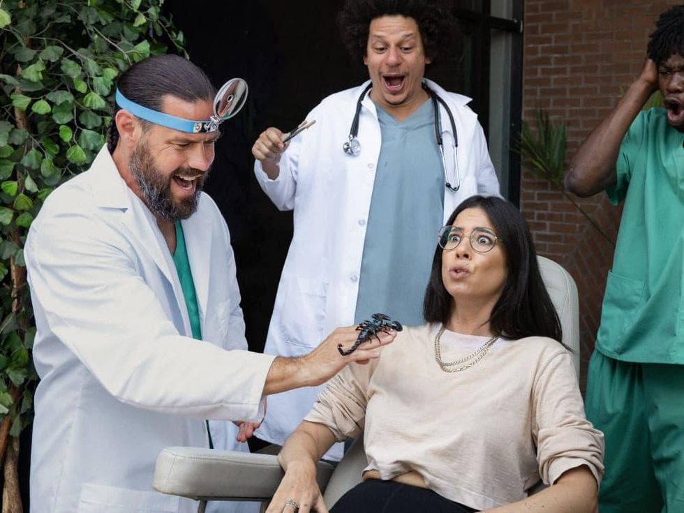 Chris Pontius, Eric Andre, and Rachel Wolfson in Jackass Forever