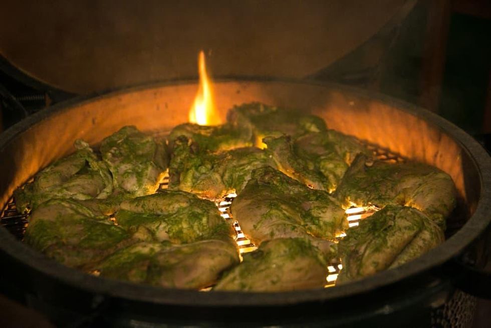 Chris Shepherd cookbook party chicken grilling