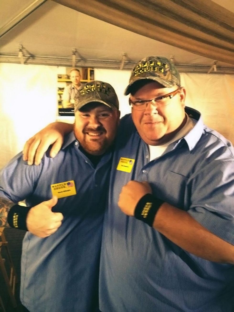 Chris Shepherd Waffle House March 2014 and Chef Kevin