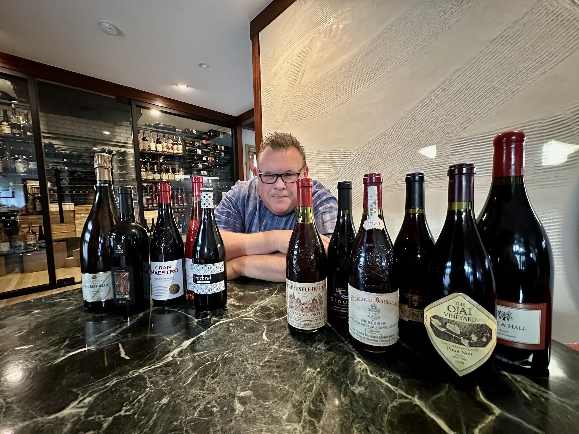 Chris Shepherd wine bid purchases