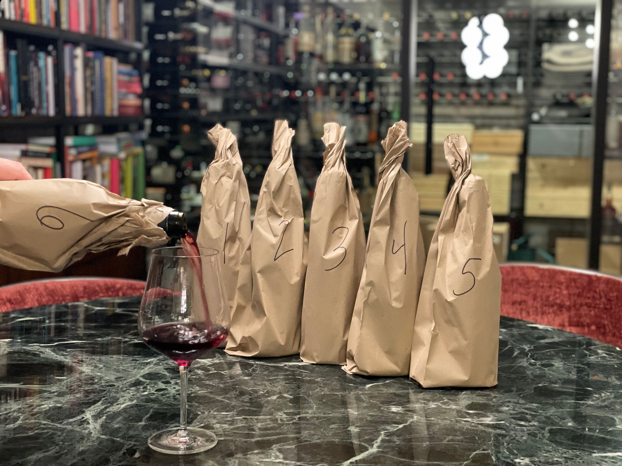 Chris Shepherd Wine Club Death March setup