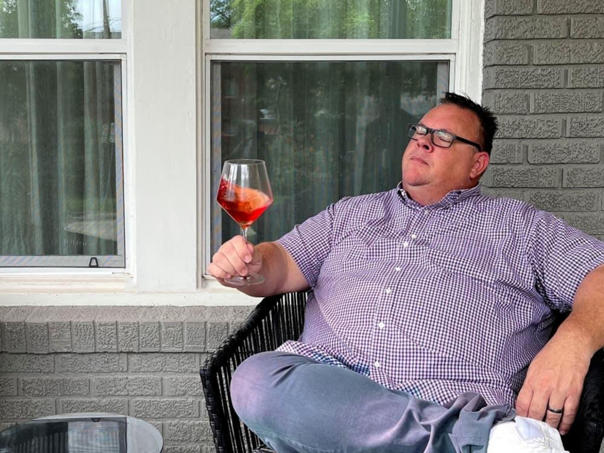 Chris Shepherd wine column porch