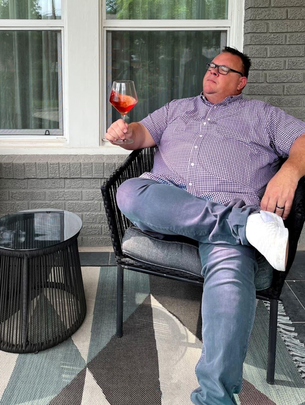 Chris Shepherd wine column porch