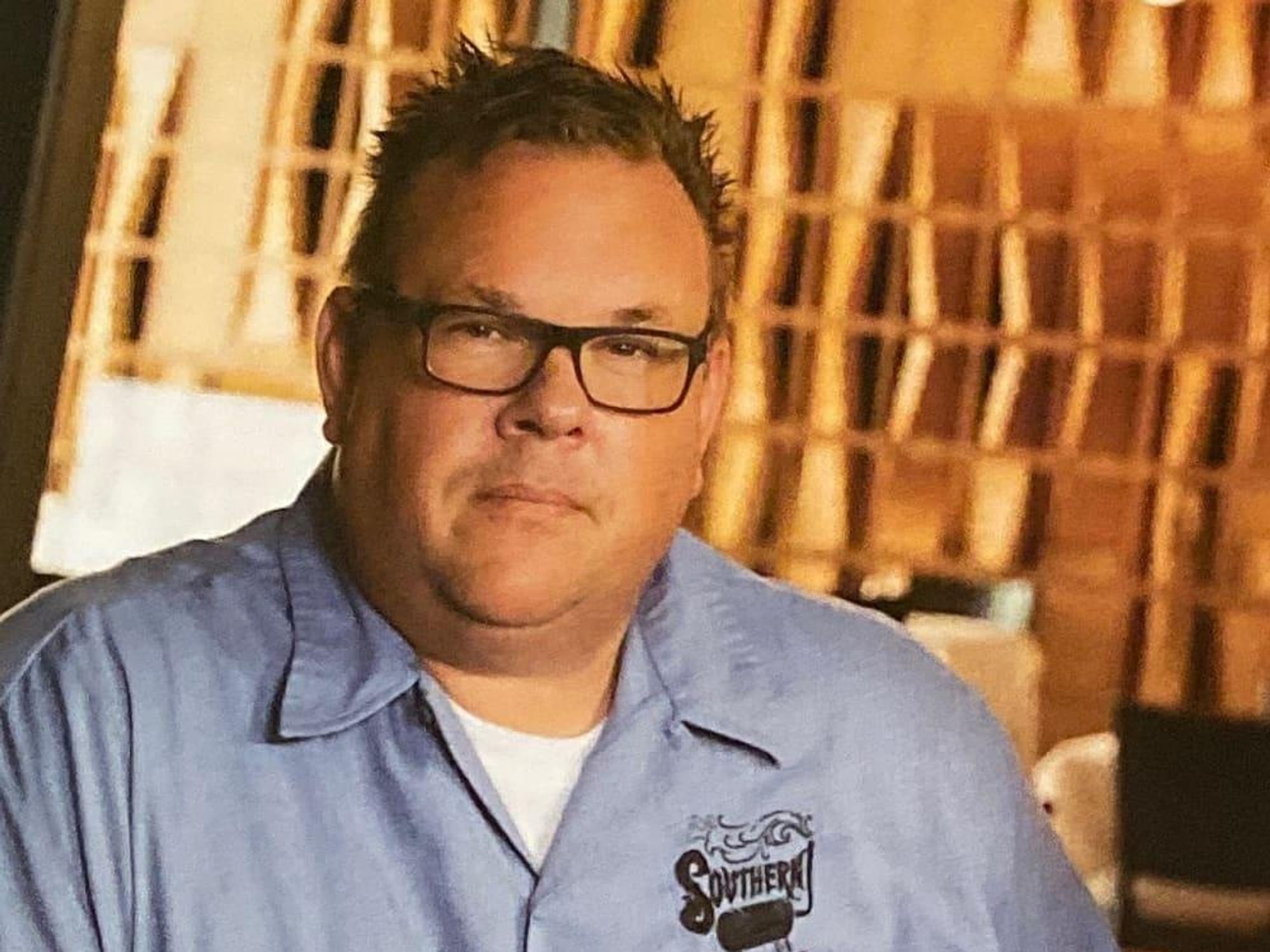 Chris Shepherd wine first column glass Southern Smoke