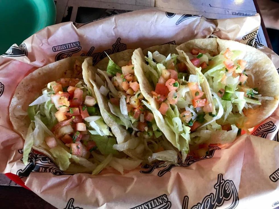 Christian's Tailgate Kirby tacos