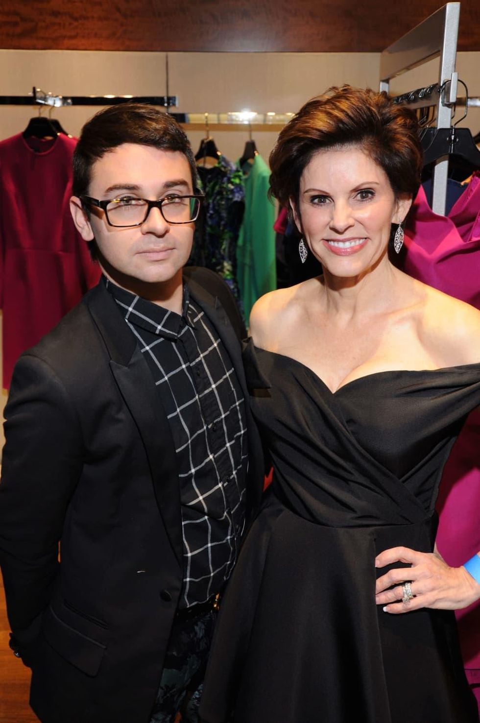 Christian Siriano, Linda Reid at Elizabeth Anthony