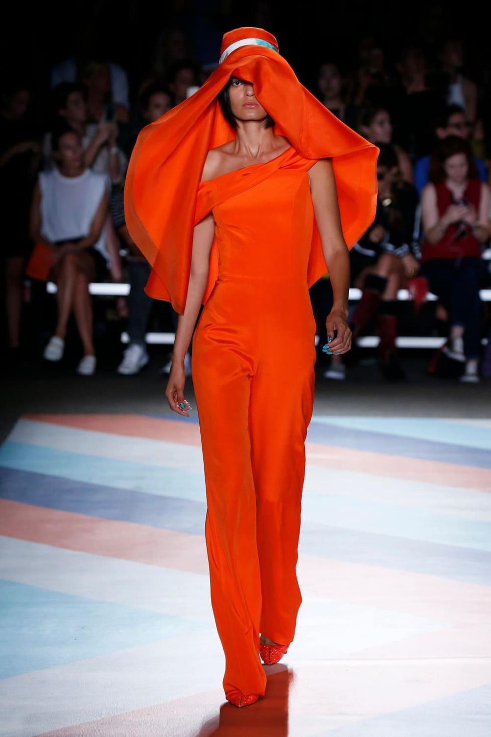 Christian Siriano look 13 orange outfit