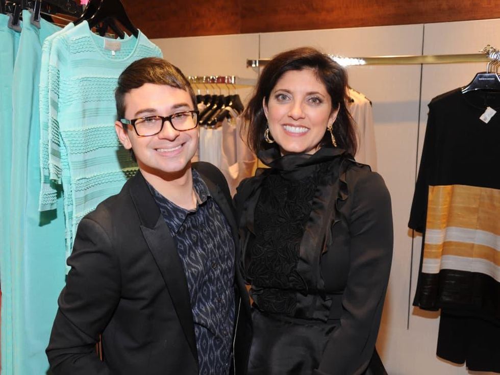 Christian Siriano, Stacey Lindseth at Passion for Fashion party at Elizabeth Anthony