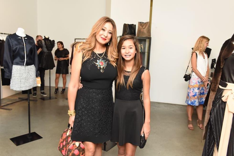 Christian Waldron and daughter at Recipe for Success Dress for Dinner with Lucy Sykes