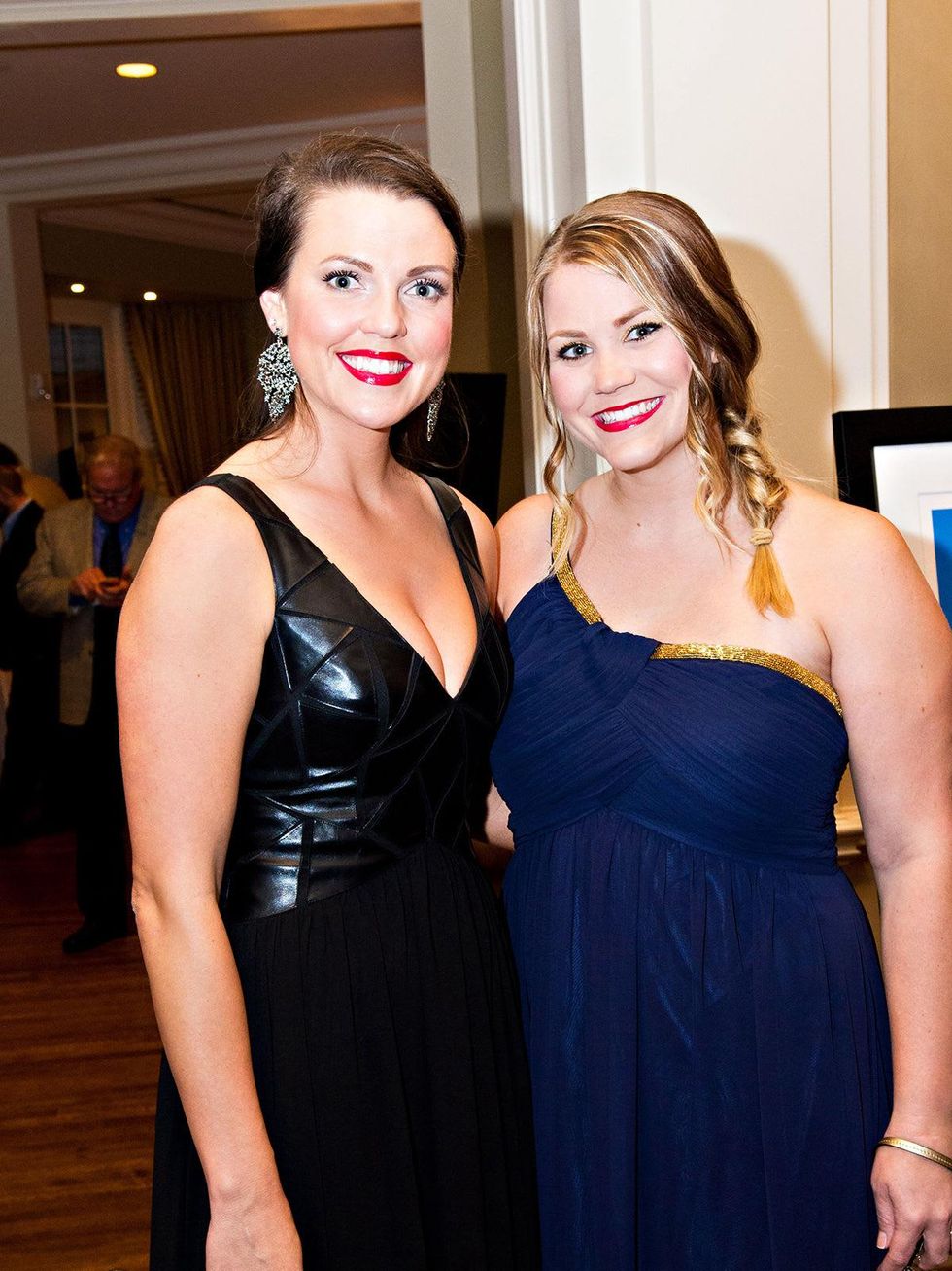 Christie Miller, left, and Allison Sabans at the Friends for Life Gala October 2013