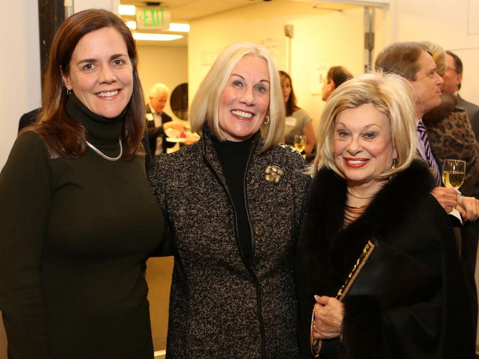 Christina Morse, from left, Elsie Eckert and Sidney Faust at the Alley Theatre Opening Night Dinner January 2014