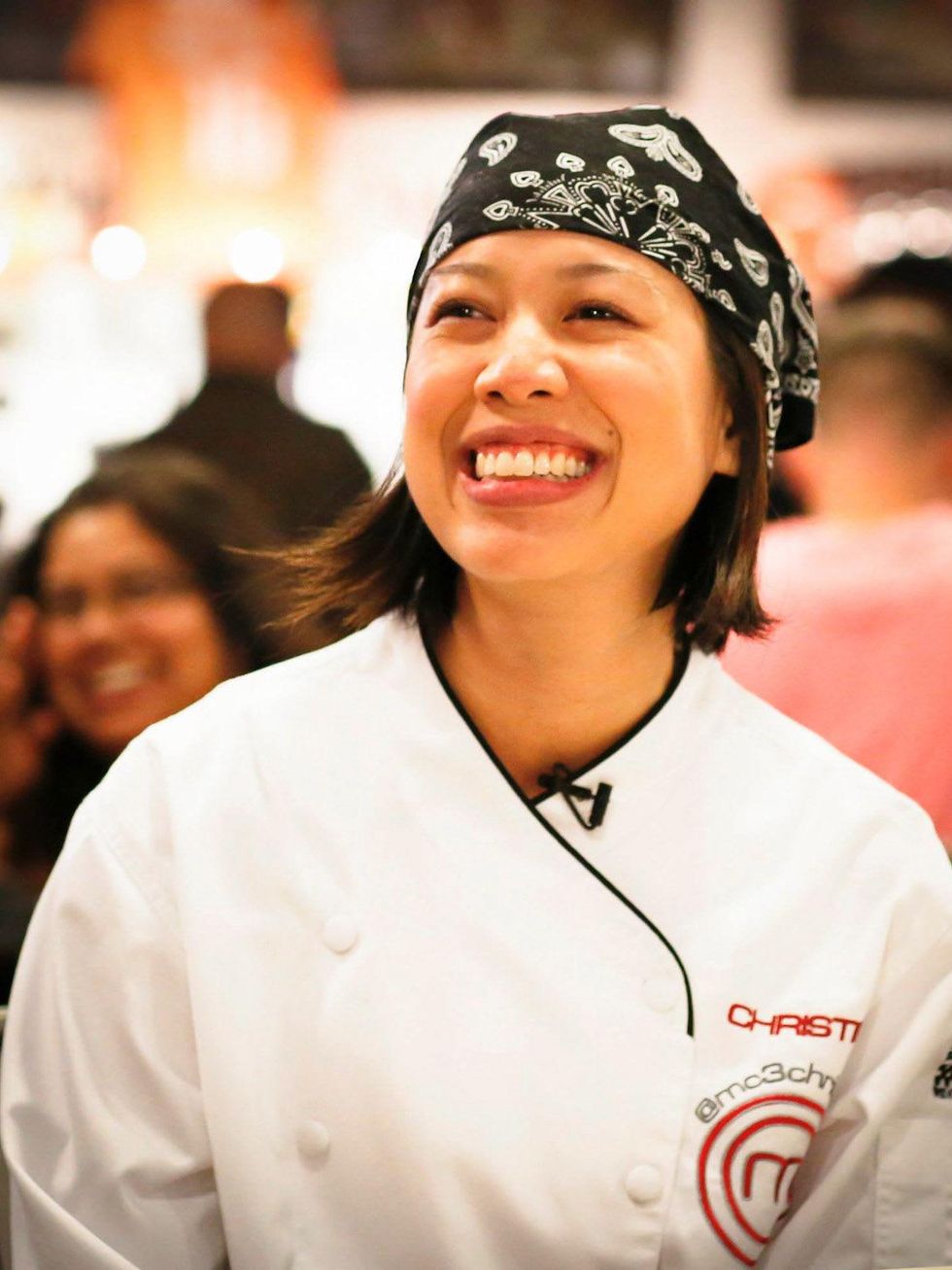 Christine Ha at MKT Bar pop-up lunch September 2013