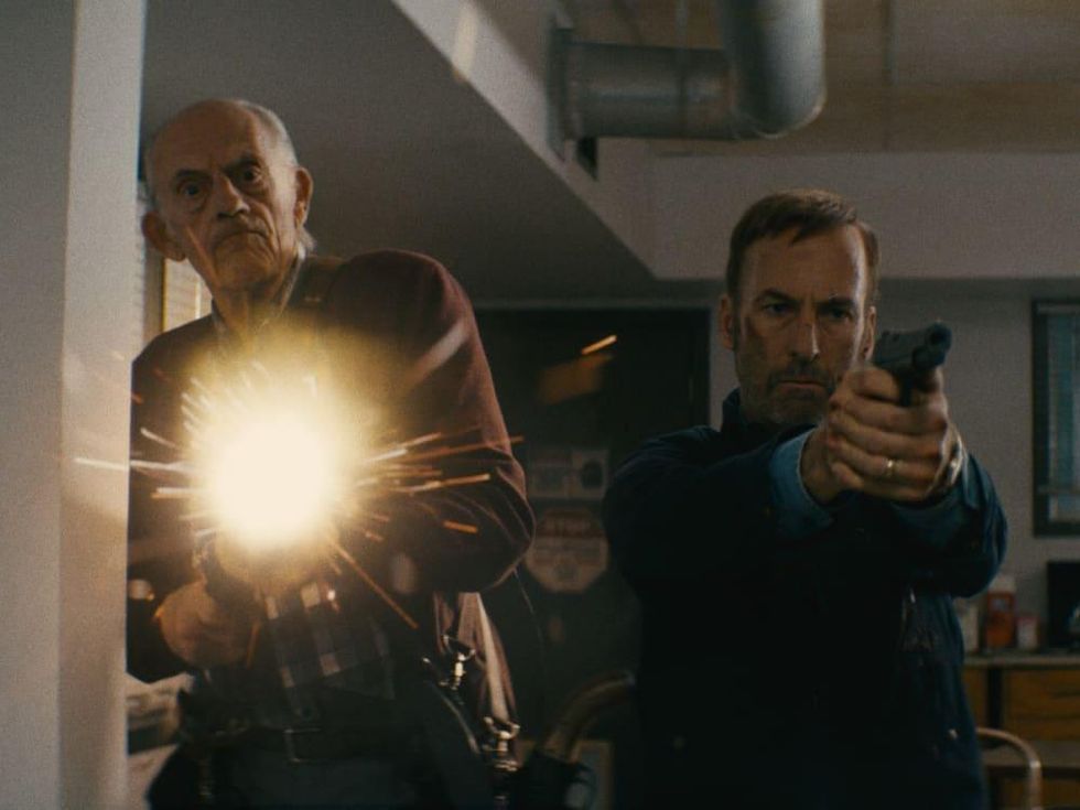 Christopher Lloyd and Bob Odenkirk in Nobody