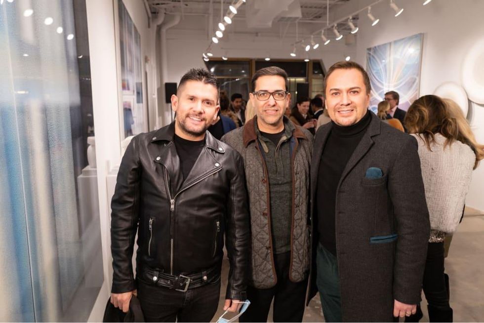Christopher Martin Gallery Houston opening Miguel Moscoso, Marcelo Saenz, Adrian Duen\u0303as