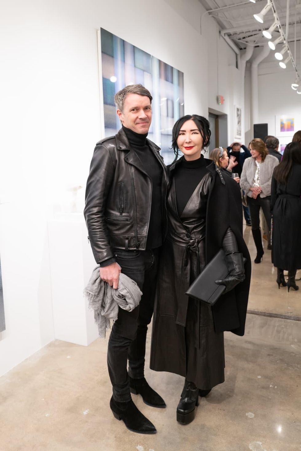 Christopher Martin Gallery Houston opening Sverre and Carrie Brandsberg-Dahl.