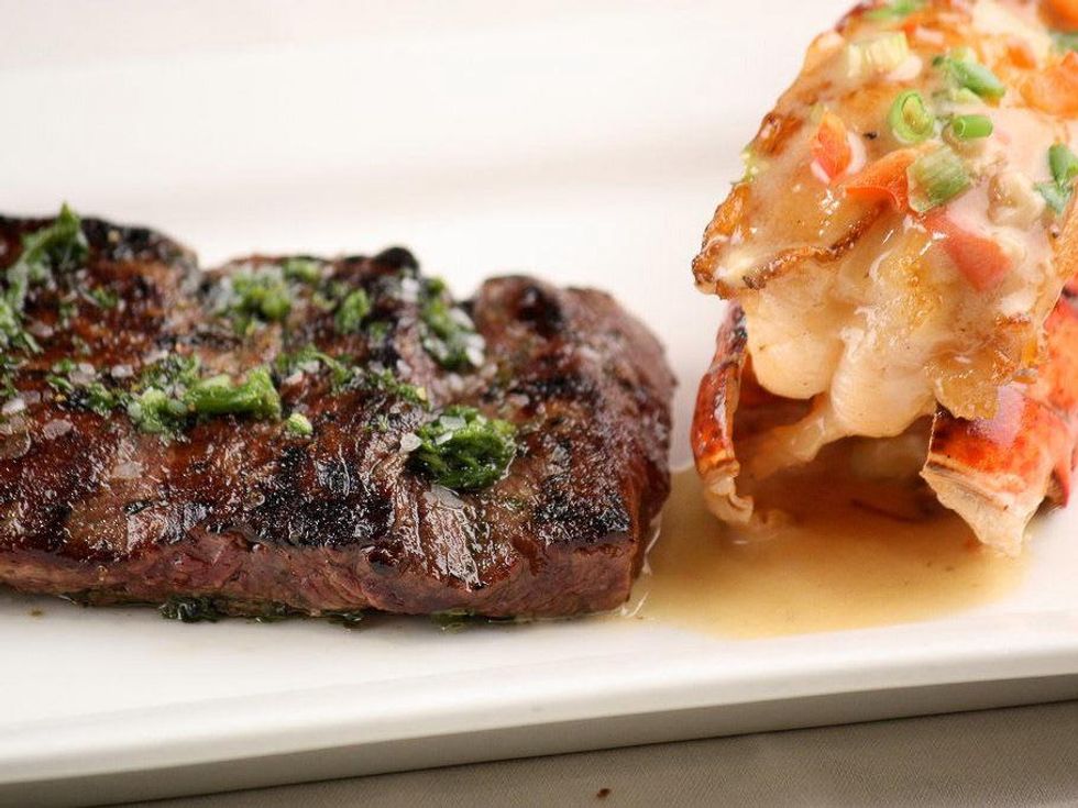 Churrascos Churrasco Steak signature center cut beef tenderlion seasoned with chimichurri and chargrilled