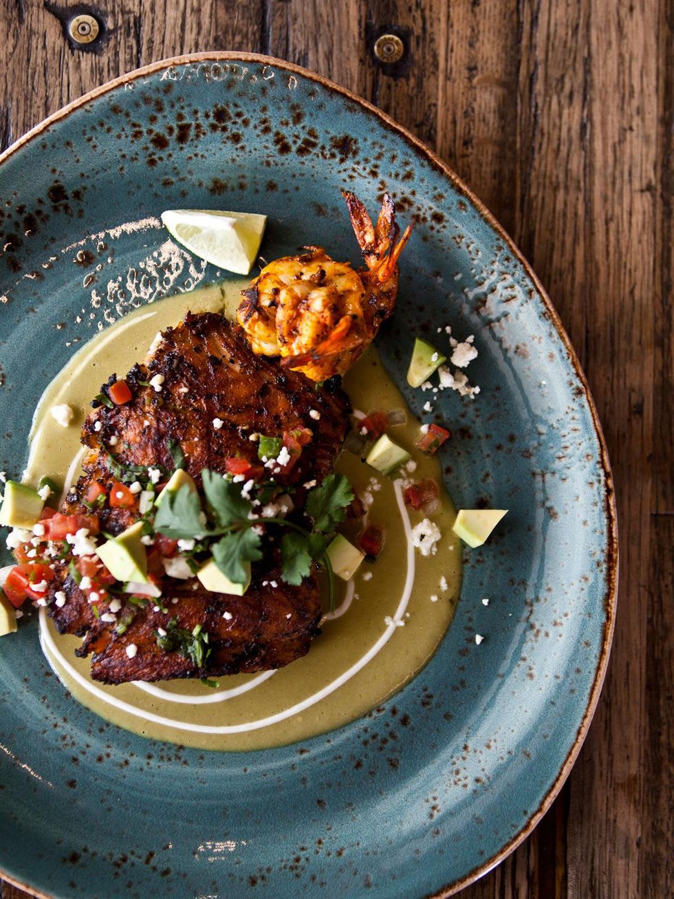 Churrascos Memorial City December 2013 Grilled Salmon