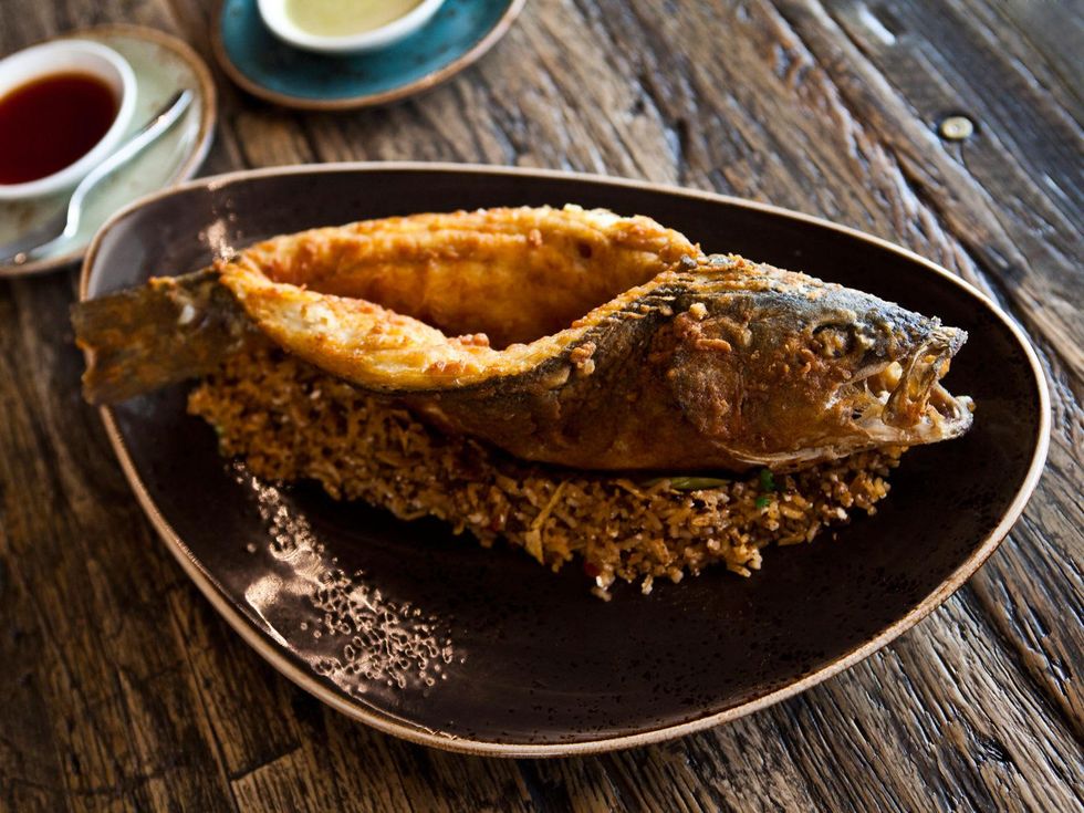 Churrascos Memorial City December 2013 Whole Fried Fish