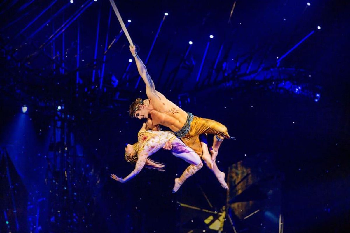 Cirque du Soleil brings the fire and high flying to the season with a