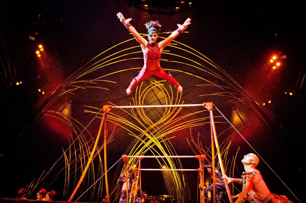 Cirque du Soleil Amaluna February 2015 Uneven Bars