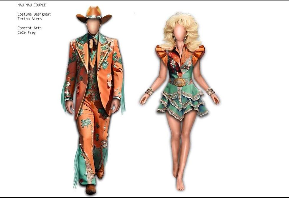 Cirque du Soleil Songblazers costume sketch