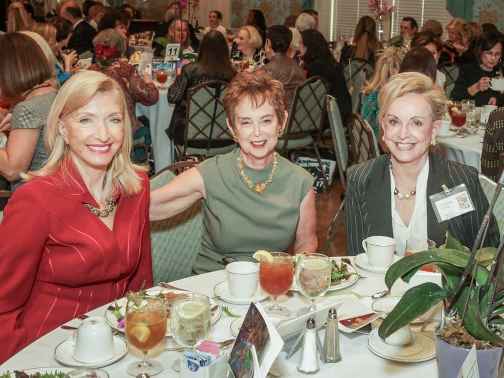 City ArtWorks luncheon Marie LeNotre, Evelyn Leightman, Jane Page Crump