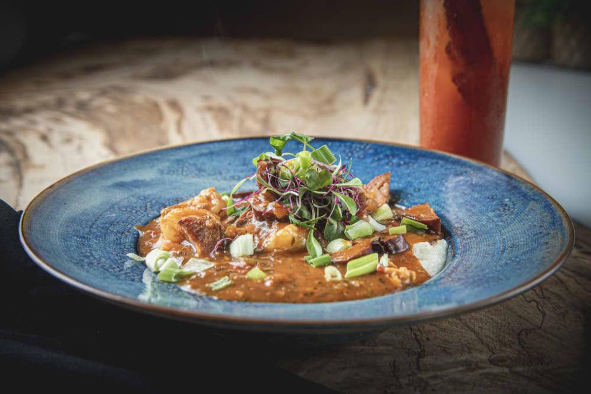 Shrimp and grits. CultureMap Houston